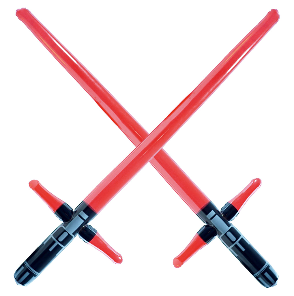 Three Blade Inflatable Sword Kylo Ren Red 2 pack megasumer