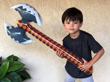 8 Pack - Inflatable Jumbo Pixel Swords, and Axes (4 Designs, 2 of Each)