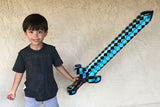 8 Pack - Inflatable Jumbo Pixel Swords, and Axes (4 Designs, 2 of Each)